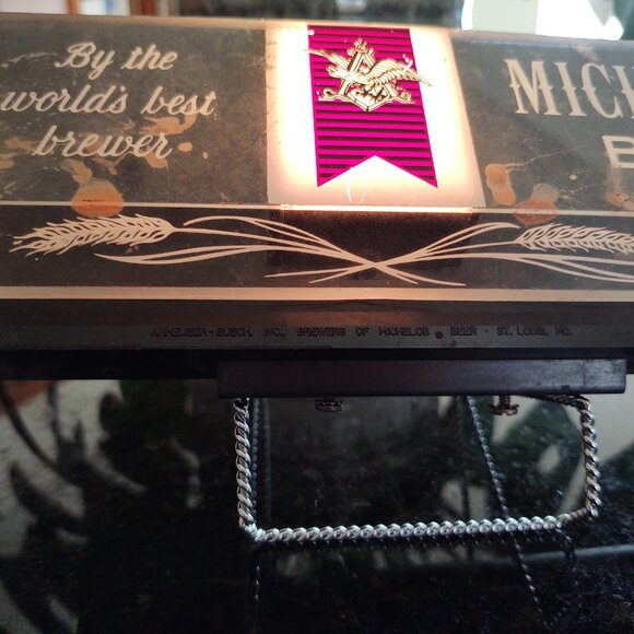 ILLUMINATED BAR SIGN MICHELOB BEER ANHEUSER BUSCH INC 304-111 PRICE BROTHERS INC - Picture 4 of 14